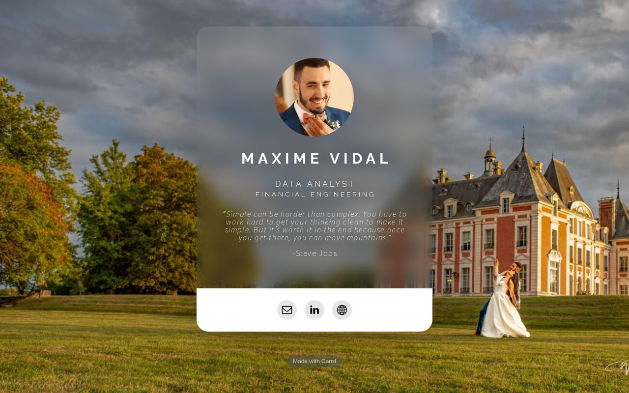 Carrd profile picture for @maxime
